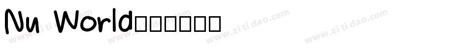 Nu World字体转换